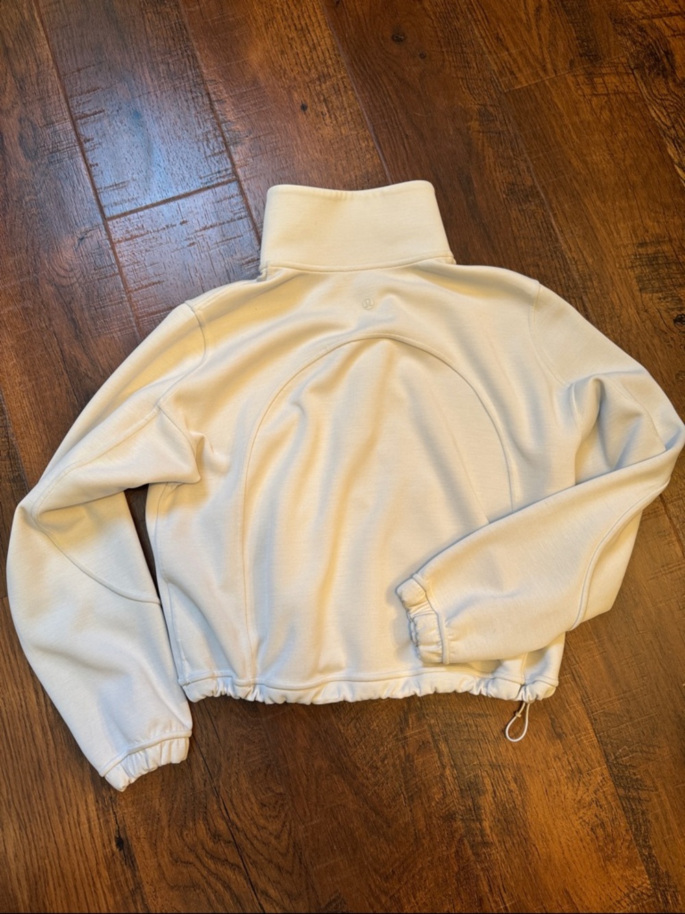 Amazing Lululemon women’s Brushed Soft Stream half zip crop top size 2 - Picture 4 of 7